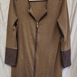 Rafaella Chocolate Knit Tunic Dress